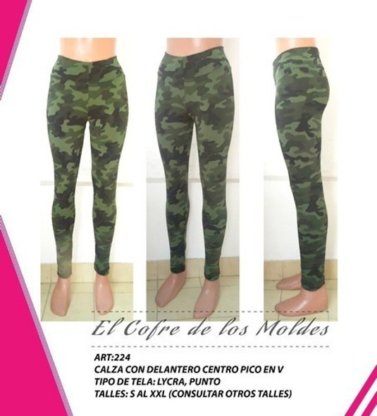 Molde  Calza Cintura Pico En V Pack Talles S A Xxl 0