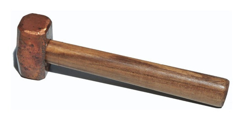Martillo Maza De Cobre De 2,5 Kg Cabo Madera 0