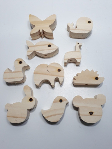 Piezas De Madera Para Armado De Porta Chupete Montessori 1