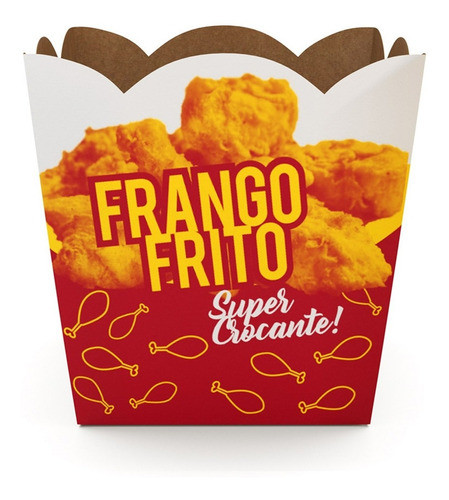 Embalagem Balde Frango Frito Médio 500g - 50un 0