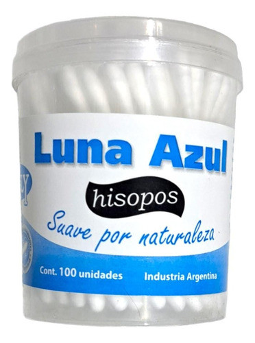 Cotonetes Hisopos Luna Azul 100 Unidades 0
