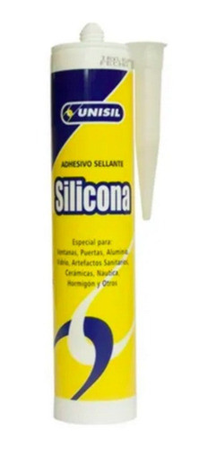 Silicona Acida Sellador Blanco 280ml. Unisil Ferreplus 0