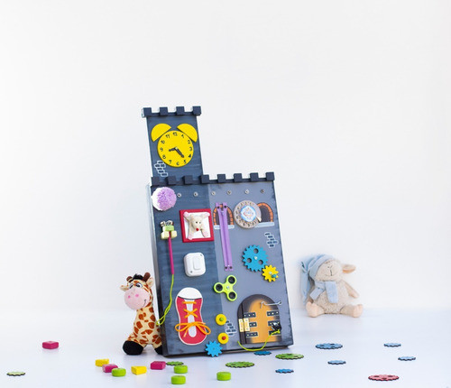 Panel Sensorial, Didactico, Montessori, Infantil, Busyboard. 1