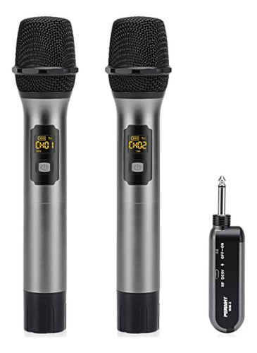 Perwhy Sistema De Micrófono Inalámbrico, Uhf Todo 0