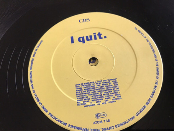 Disco Vinilo Bros / I Quit (usa) 1