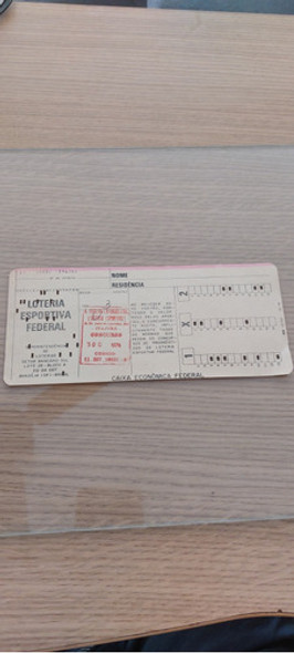 Bilhete Loteria Antigo 1976 0
