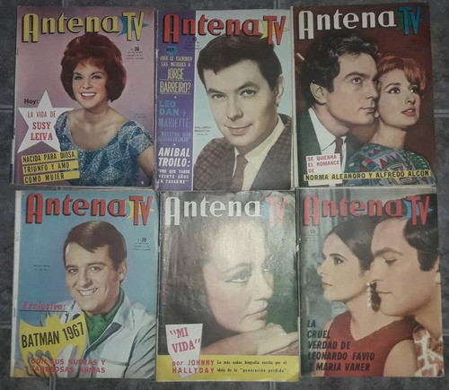 Lote De 14 Revistas Antena Tv N°1839-1841-1842-1844-1845-184 1