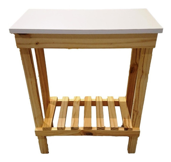 Mesa Auxiliar Cocina 70x30  - 1 Estante, Sin Tonalizar!! 1