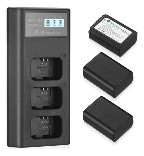 Cargador Baterías Recargable Sony Np-fw50 Zv-e10 A6000 0
