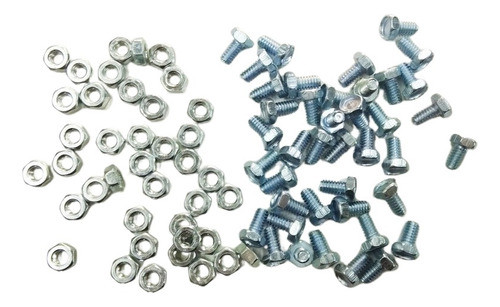 Kit 100 Bulones Y Tuercas Para Estantería Metálica 0