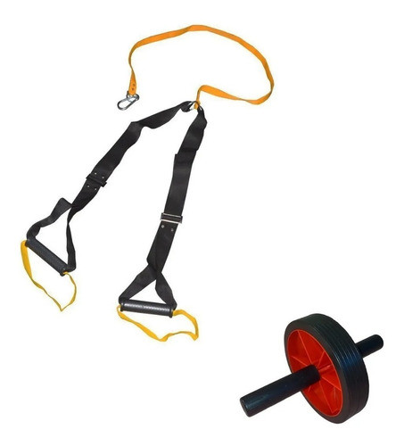 Set Kit Banda De Suspensión + Rueda Abdominal 0