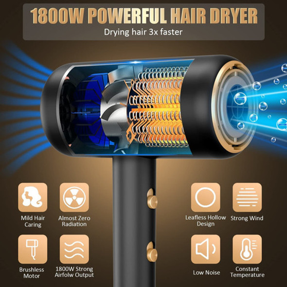 Secador De Cabello Ionico De 1800 W, Secador De Cabello De 1