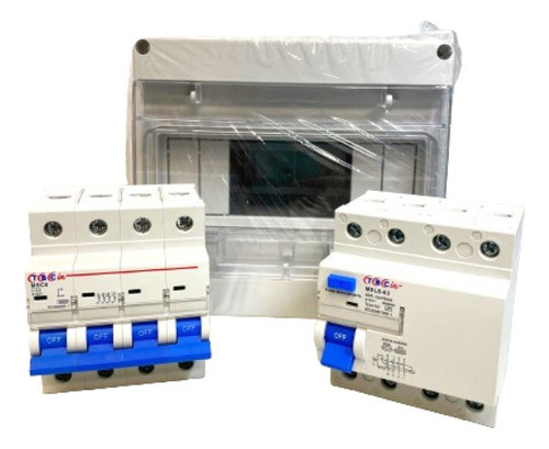 Kit Pilar Caja 8 Mod+llave Term 4x32+diferencial 4x40 Tbcin 0