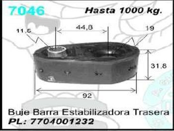 Buje Barra Estabilizadora Renault Trafic Tras. 1000k. 0