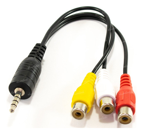Cable Plug 3.5 17mm A Rca Hembra Audio Y Video 0