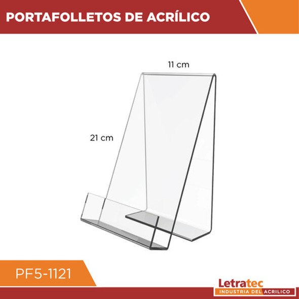 Portafolletos De Acrílico  11 X 21 Cm Pf5-1121 1