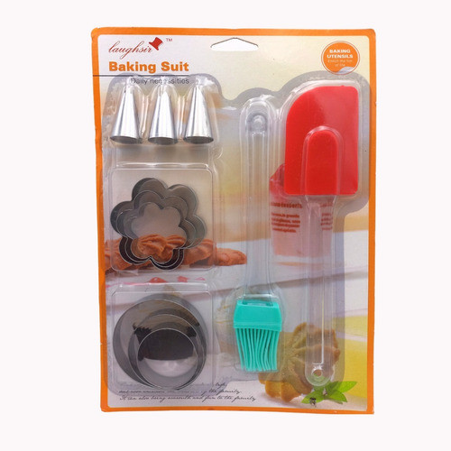 Set Pasteleria X 11  Espatula + Pincel+ Picos + Cortantes 0