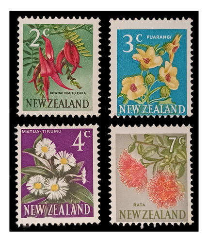 Nueva Zelanda Flores C.ordinario 1967 Nv. Mint Iv. 445/7/8/5 0