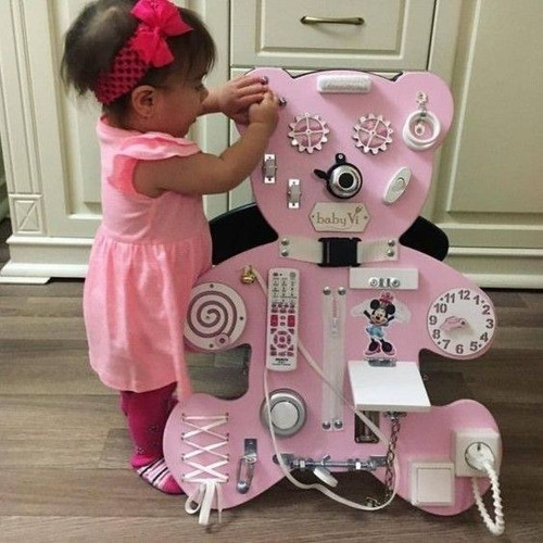 Tablero Didáctico Panel Montessori Personalizado Osito 1