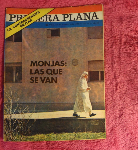Primera Plana 1971 Monjas Che Guevara Fidel Cortazar Fangio 0
