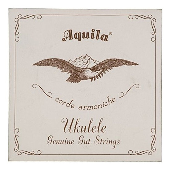 Aquila Genuine Gut Aq1  Cuerdas Para Ukelele Soprano Alto G 0