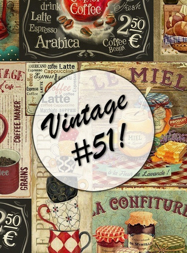 Vintage #51! Lámina Decoupage Autoadhesiva - No Servilletas 0