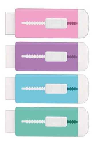 Borracha Slide Retrátil Tilibra - Kit 4 Un 1