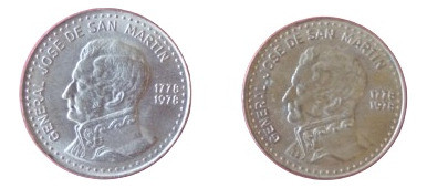 Moneda Argentina 1978 San Martín Bronce 0
