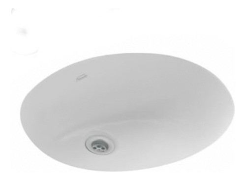 Bacha Circular De Loza Blanca Para Empotrar 0