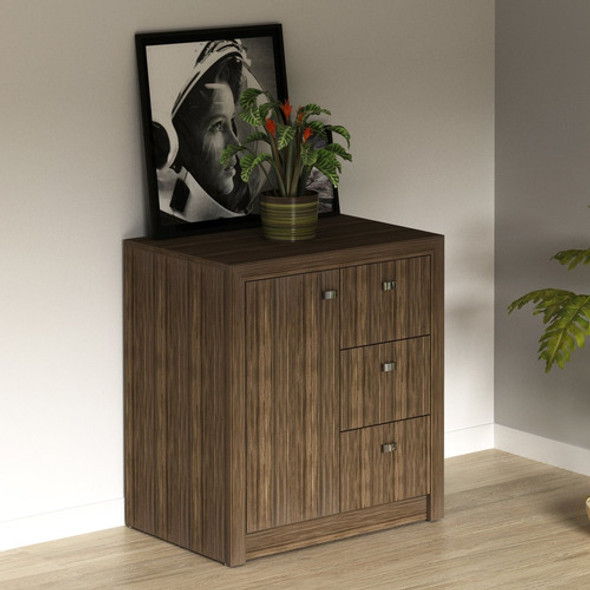 Balcão Para Escritório 1 Porta E 3 Gavetas Me4111 Gg 0