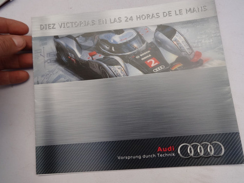 Folleto 24 Horas De Le Mans Audi Catalogo 2012 R8 R18 Auto 1