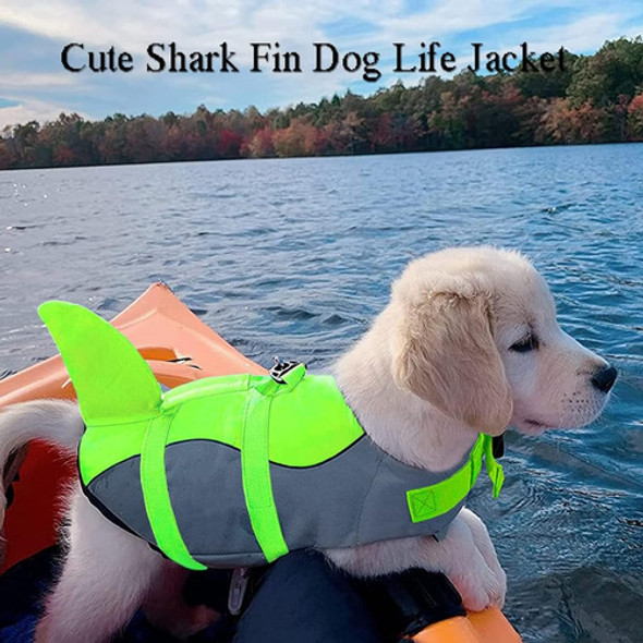 Dogcheer Dog Life Jacket Shark, Chaleco Salvavidas Ajustable 1