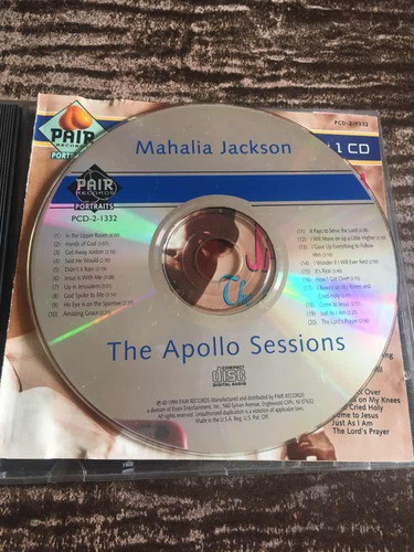 Cd - Mahalia Jackson The Apollo Sessions 1946-1951 1