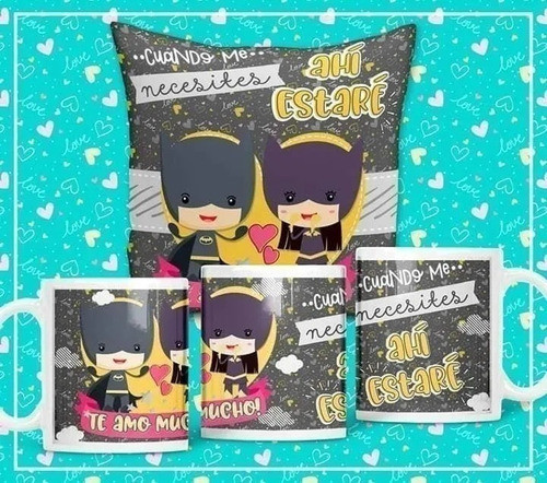 Plantillas Sublimar Tazas Cojines / Dia Amor San Valentin 1