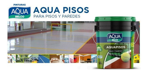 Pintura  Pisos Aquapisos Aqua Belco 1lt Ladrillo - Fr - 1