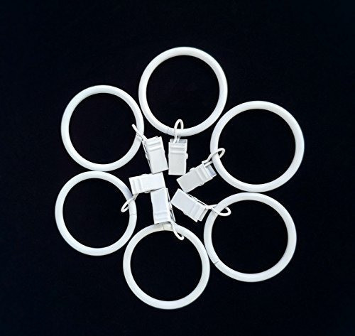 125 125 Pulgadas De Metal Liso Anillos De Cortina Con Clips 1