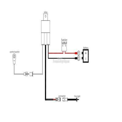 8ft Led Hid Spot Trabajo Conducir Luz Cableado Arnés Kit 12v 1