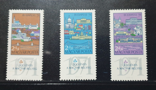Estampilla De Hungría Tema Filatelia 3 Sellos Mint Año 1970 0