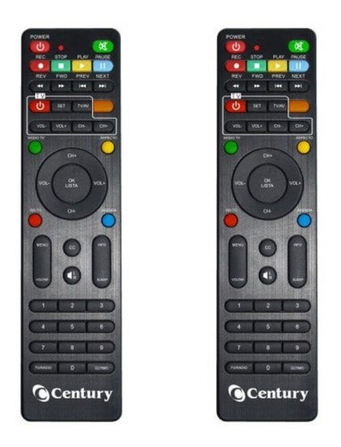 Kit 2 Controles Remotos Midia Box B3 B4 B1 B2 C5 7100 7050 1