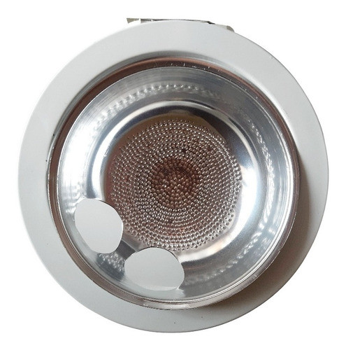 Artefacto De Embutir Para 2d X26 W. Blanco C/ Vidrio Tonaliz 0