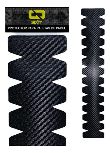 Protector Paleta Padel Sixty Simil Carbono Adhesivo Marco 0