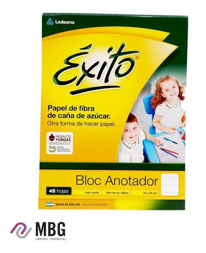 Bloc Anotador Éxito Rayado 48 Hojas (tipo Congreso) 0