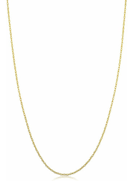 Kooljewelry 10k Collar Colgante De Cadena De Cuerda De Oro A 0