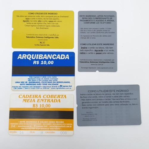 5 Ingresso Futebol Libertadores Cruzeiro Boca Galo Paysandu 1