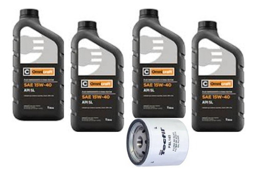Kit Troca De Óleo Linha Ford/omnicraft 15w40 - Tecfil Psl145 0