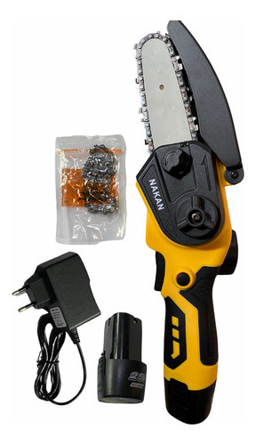 Mini Moto Serra Elétrica 2 Baterias 25v Eletroserra Portátil 0