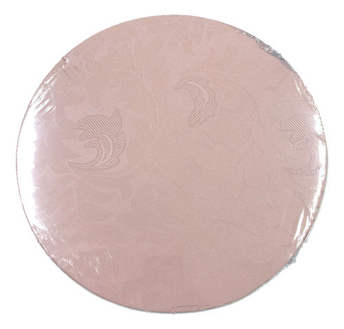 Sousplat Base De Madeira Rosa Jacquard 35cm 0