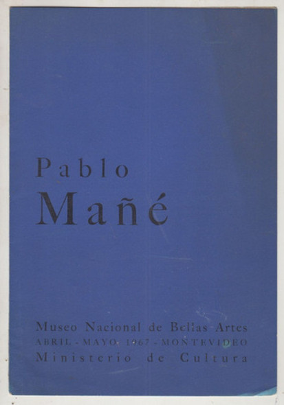 1967 Arte Uruguay Pablo Mañe Escultura Catalogo Bellas Artes 0