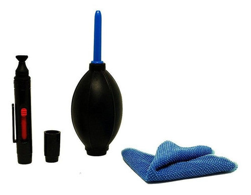 Kit Limpeza Camera Fotografica Dslr 5x1 C/ Soprador E Pincel 0