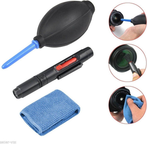 Kit Limpeza Camera Fotografica Dslr 5x1 C/ Soprador E Pincel 1